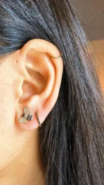 Natural Diamond Bumble Bee Studs