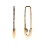 Alexa Diamond Safety Pin Earring - Image 4