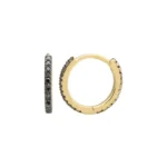 Ines Black Natural Diamond Eternity Huggies - Image 3