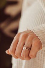 Diamond Ring, Minimal Diamond Ring for women, Natural Diamond Ring - Image 4