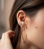 Butterfly Natural Diamond Stud Earrings - Image 2