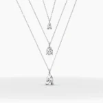 Pear Cut Diamond Necklace | Natural Diamond Necklace | 14kt gold pear necklace - Image 9