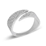 Pave Natural Diamond Bold Wrap Ring - Image 5