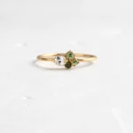 14k Solid Gold Bells of Ireland Ring - Image 2