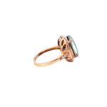 18K Solid Gold Opal And Diamond Ring - Image 4