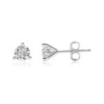 Lab Grown Diamond Earrings, Solitaire Stud Earrings, Round Diamond Stud Earrings - Image 2