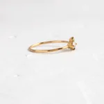 14k Solid Gold Bells of Ireland Ring - Image 5