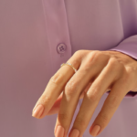 Baguette Diamond Eternity Ring, 14k Solid Gold Slim Band, Stackable Wedding Ring