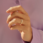 Solo Natural Diamond Slim | 14k Solid Gold Stacking Ring for Women | 2.80MM Classic Ring - Image 3