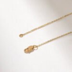 Scorpion Pendant Necklace, 14k Solid Yellow Gold Anima Charm, Coin Necklace - Image 5