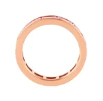 18K Solid Gold 3.29 Carat Pink Sapphire Infinity Statement Ring - Image 2