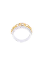 14K Solid Gold 2.91 Carat | Fancy Yellow Moissanite Diamond | Moissanite Diamond Fashion Ring - Image 3