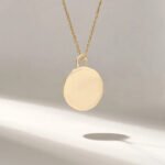 Scorpion Pendant Necklace, 14k Solid Yellow Gold Anima Charm, Coin Necklace - Image 4