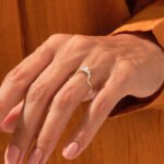 18K Solid Gold Diamond Tiara Arch Ring