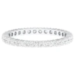 18K Solid Gold 0.85 Carat | Natural Diamond Infinity Band Ring | Thin Natural Diamond Band - Image 2