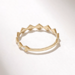 18K Solid Gold Diamond Wedding Ring - Image 7