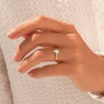 Pear Moissanite Diamond Tiara Ring |Bezel Moissanite Diamond Solitaire Ring Women - Image 3