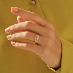 18K Solid Gold Dazzling Pave Diamond Knot Ring - Image 3