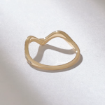 18k Natural Diamond Alternating Pave Stacking Ring: Tiny Zigzag Band for Daily Wear - Image 7