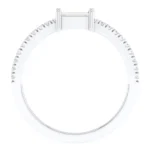 18K Solid Gold 0.4 Carat Sapphire Infinity Band Ring - Image 7