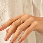 Natural Diamond Pave Wedding Ring | 14k Full Eternity Band Women | 3.40mm Wide Band