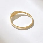 Bezel Natural Diamond Pinky Ring | 18K Solid Gold Minimalist Signet Ring Women - Image 7