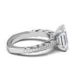 18k Solid  Gold 2.3ct Solitaire Moissanite Diamond Engagement Ring - Image 4