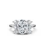 18K Solid Gold 2.6ct Oval Shape Moissanite Diamond Engagement Ring - Image 6