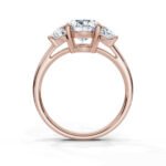 18K Solid Gold 2.6ct Oval Shape Moissanite Diamond Engagement Ring - Image 8