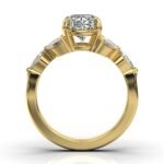 18K Solid Gold 2.6ct Oval Shape Moissanite Diamond Engagement Ring - Image 7