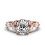 18K Solid Gold 2.6ct Oval Shape Moissanite Diamond Engagement Ring - Image 8