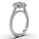 18K Solid Gold 2Ct Solitaire Moissanite Engagement Ring - Image 3