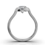 18K Solid Gold 2ct Solitaire Moissanite Diamond Engagement Ring - Image 7