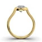 18K Solid Gold 2ct Solitaire Moissanite Diamond Engagement Ring - Image 9