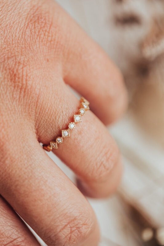 14k solid gold diamond band asd3 2