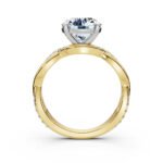 14K Solid Gold Infinity Moissanite Diamond Engagement Ring - Image 5