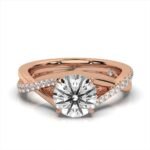 14K Solid Gold Solitaire Moissanite Diamond Ring - Image 4