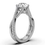 14K Solid Gold Solitaire Moissanite Diamond Ring - Image 7