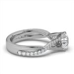 14K Solid Gold Solitaire Moissanite Diamond Ring - Image 9