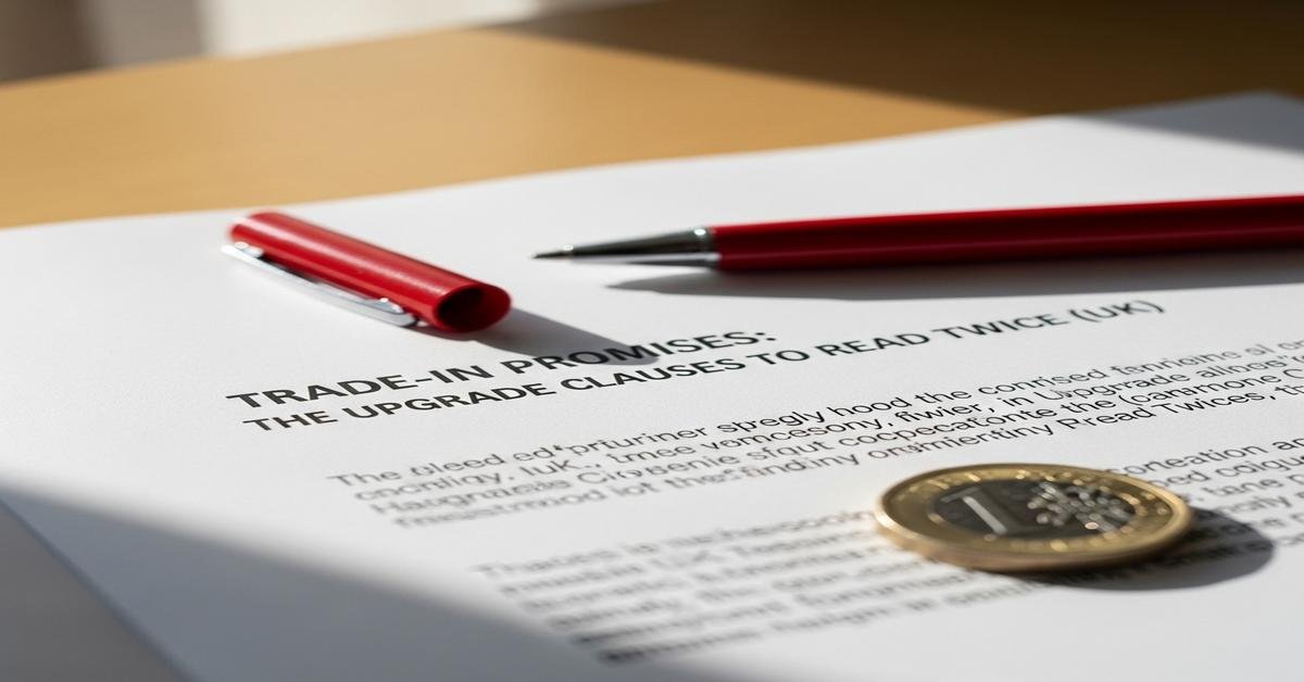 Trade-In Promises: The Upgrade Clauses to Read Twice (UK)